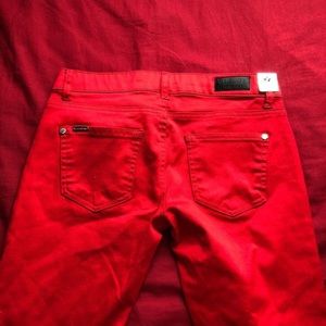 Red jeans